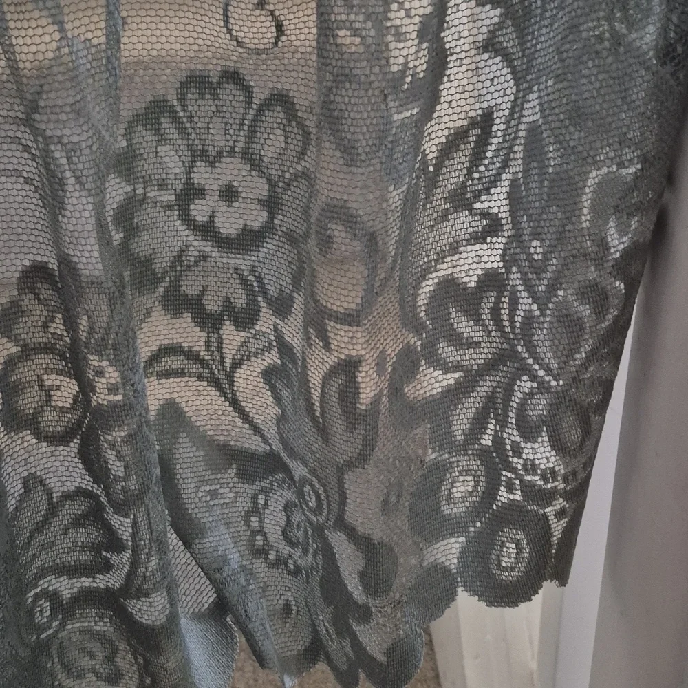 Lacey Sage Green Curtain Valances Two